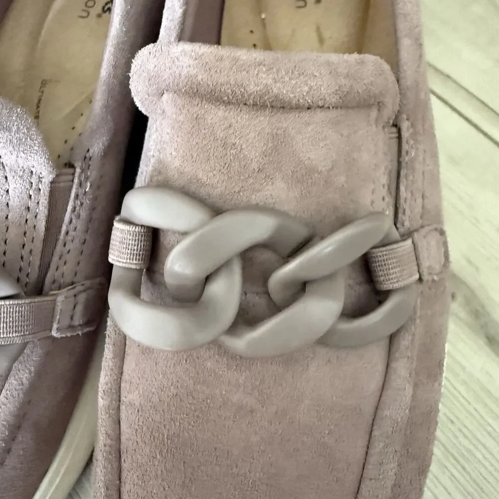 Clarks Womens Zylah May Loafer - Mauve Suede Size 11 - Picture 3 of 7